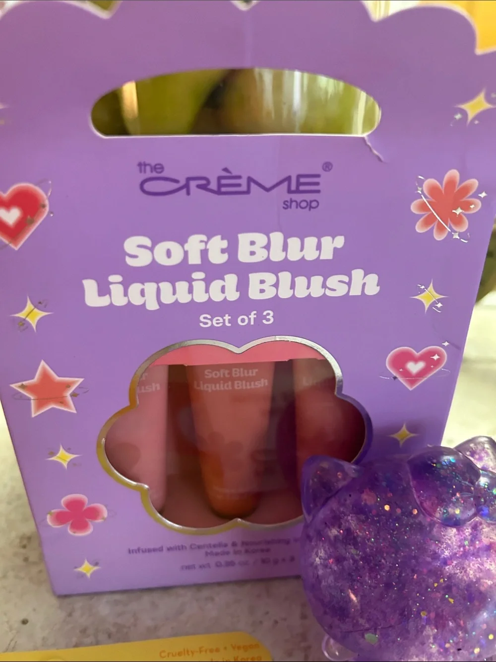 The Crème Shop Soft Blurr Liquid Blush Set of 3 - Purple